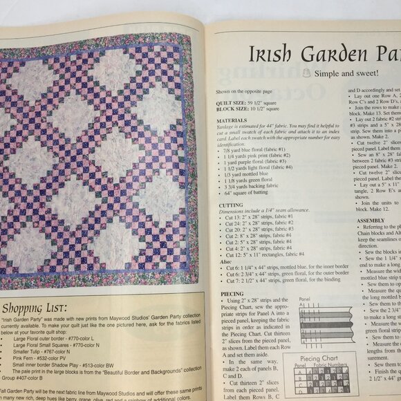 Vintage 1998 Traditional Quiltworks Magazine Lot Vol 1 Fabric Showcase Special - Picture 11 of 13